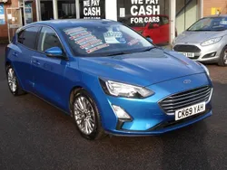 Blue Used 2019 Ford Focus Titanium X Hatchback | £13,995 (Fair price)