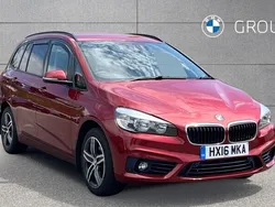 Red Used 2016 BMW 218 Gran Tourer Sport Line MPV | £9,999 (Fair price)