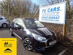 Blue Used 2016 DS Automobiles DS3 Cabriolet Elegance Cabriolet | £4,695 (Fair price)