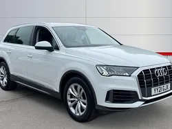 White Used 2021 Audi Q7 Sport SUV | £33,845 (Fair price)