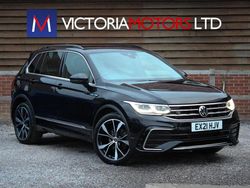 Black Used 2021 VW Tiguan R-line SUV | £21,995 (Good price)