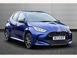 Galactic blue Used 2023 Toyota Yaris Hybrid Sport Hatchback | £20,050 (A bit pricey)