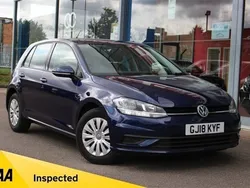 Blue Used 2018 VW Golf VII S Hatchback | £10,995 (Fair price)