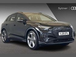 Black New 2025 Audi Q4 e-tron Black Edition SUV | £48,000