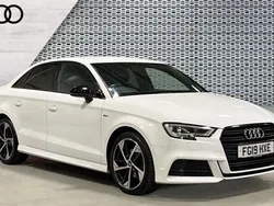 White Used 2019 Audi A3 Black Edition Sedan | £17,899 (Fair price)