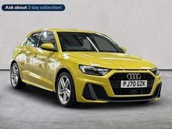 Yellow Used 2021 Audi A1 Sportback S-Line Hatchback | £17,218 (Fair price)