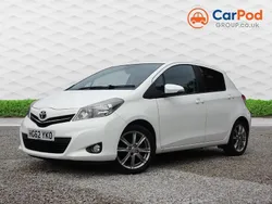 White Used 2013 Toyota Yaris SR Hatchback | £4,390 (Fair price)