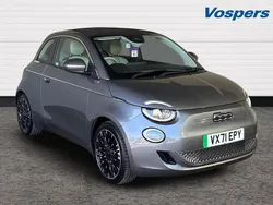 Grey Used 2021 Fiat 500e La Prima Cabriolet | £16,995 (Fair price)