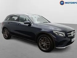 Blue Used 2018 Mercedes GLC250 AMG line Estate | £19,799 (Good price)