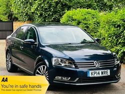 Blue Used 2014 VW Passat Executive Sedan | £7,990 (Fair price)
