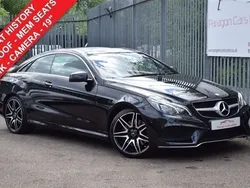 Black Used 2014 Mercedes E400 AMG line Coupe | £11,949