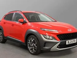 Red Used 2021 Hyundai Kona Premium SUV | £17,211 (Fair price)