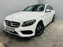 White Used 2015 Mercedes C220 AMG Line Premium Estate | £10,990 (Fair price)
