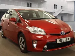 Red Used 2013 Toyota Prius T3 Hatchback | £7,990 (Expensive)