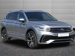Silver Used 2025 VW Tiguan Allspace R-line SUV | £35,350 (Expensive)