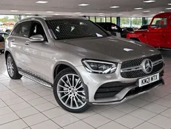 Silver Used 2021 Mercedes GLC220 AMG Line Premium Estate | £27,989 (Fair price)