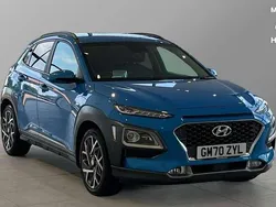 Blue lagoon Used 2020 Hyundai Kona Premium SE SUV | £16,344 (Fair price)
