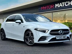 White Used 2019 Mercedes A35 AMG Premium Plus Hatchback | £23,495 (Fair price)