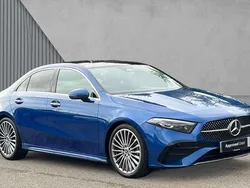 Blue Used 2024 Mercedes A180 AMG Line Premium Plus Sedan | £28,980 (A bit pricey)