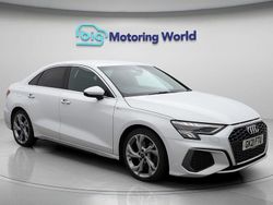 White Used 2021 Audi A3 S-Line Sedan | £18,800 (Fair price)
