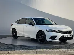 Premium paint platinum white Used 2025 Honda Civic Sport Hatchback | £30,560 (Good price)