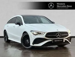 White Used 2024 Mercedes CLA220 Shooting Brake AMG Line Premium Plus Estate | £32,998 (Expensive)