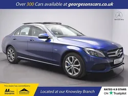 Blue Used 2016 Mercedes C350e Premium Plus Sedan | £14,600 (Fair price)