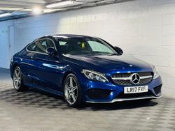 Blue Used 2017 Mercedes C220 AMG line Coupe | £9,989 (Fair price)