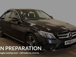 Black Used 2018 Mercedes C200 Sedan | £15,980 (Fair price)