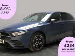 Blue Used 2021 Mercedes A250 AMG line Hatchback | £16,477 (Fair price)