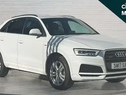 White Used 2017 Audi Q3 S-Line SUV | £13,316 (Fair price)
