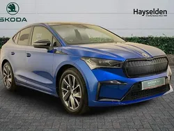 Race blue metallic Used 2023 Skoda Enyaq iV SportlinePlus SUV | £27,595 (Good price)