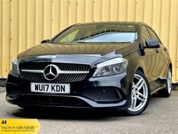 Black Used 2017 Mercedes A200 AMG line Hatchback | £10,290 (Fair price)