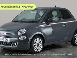 Grey Used 2019 Fiat 500 Lounge Hatchback | £8,132 (Fair price)