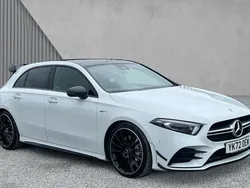 White Used 2022 Mercedes A35 AMG Premium Plus Hatchback | £34,174 (Expensive)