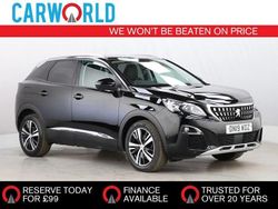 Black Used 2019 Peugeot 3008 Allure SUV | £12,392 (Fair price)