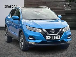 Blue Used 2019 Nissan Qashqai N-Connecta SUV | £10,920 (Good price)