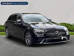 Black Used 2023 Mercedes E200 AMG Line Premium Estate | £35,499 (Expensive)