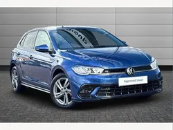 Reef blue Used 2025 VW Polo R-line Hatchback | £20,601 (Fair price)