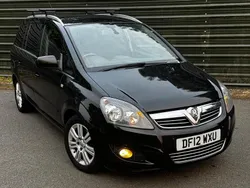Black Used 2012 Vauxhall Zafira Design Edition MPV | £2,699 (Fair price)