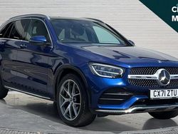 Blue Used 2021 Mercedes GLC300 AMG Line Premium SUV | £28,191 (Fair price)