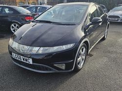 Black Used 2008 Honda Civic ES Hatchback | £3,499 (Fair price)