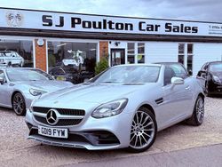 Silver Used 2019 Mercedes SLC180 AMG line Cabriolet | £18,990 (Fair price)