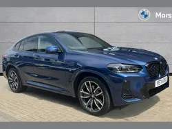 Phytonic blue metallic paint Used 2024 BMW X4 M Sport SUV | £48,099 (Fair price)