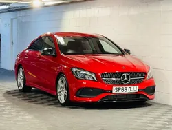 Red Used 2018 Mercedes CLA200 AMG line Sedan | £8,489 (Fair price)