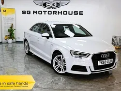 White Used 2019 Audi A3 S-Line Sedan | £15,695 (Fair price)