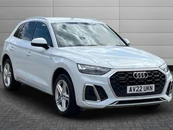 Glacier white Used 2022 Audi Q5 S-Line SUV | £33,990 (A bit pricey)