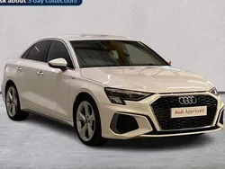White Used 2022 Audi A3 S-Line Sedan | £23,332 (Fair price)