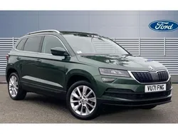 Green Used 2021 Skoda Karoq SE L SUV | £15,521 (Fair price)