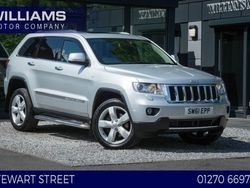 Silver Used 2011 Jeep Grand Cherokee Overland SUV | £8,990
